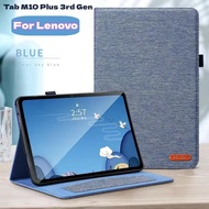For Lenovo Tab M10 Plus 3rd Gen 10.61" (2022) TB128FU TB125FU Case Denim Style Pattern Tab M10 (3rd 