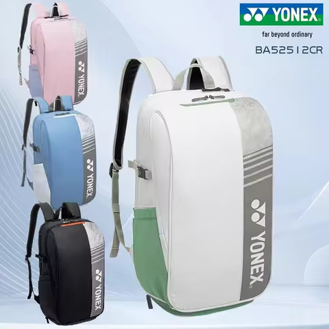 YONEX Badminton Backpack Large Capacity Tennis Bag with Separate Shoe Compartment BA52512