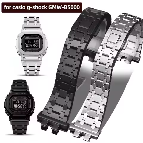 Stainless steel watchband for casio g-shock GMW-B5000 GM-B2100 GMB2100 GMC-B2100 MRG-B2100D Series M