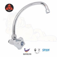 DOE DE116A 1/2” Wall Sink Tap c/w ABS Arrowline Handle