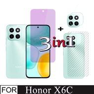Tempered Glass for Honor X6C Screen Protector for HonorX6C X6 C 3in1 Anti-blue Ray Tempered Glass an