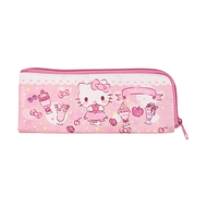 Skater Hello Kitty L型拉鍊餐具袋 水果冰 8.5*21.5*2cm