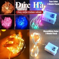 COMBO of 100 Firefly Fairylight Decorative Led String Lights with 3 Modes, 1m-2m-3m long to make han