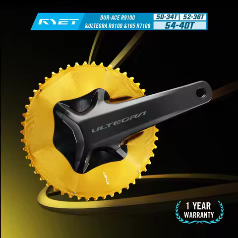 RYET Aero Road Bike Chainring 50-34T 52-36T 54-40T for Shimano Dura-Ace R9100 Ultegra R8100 105 R710