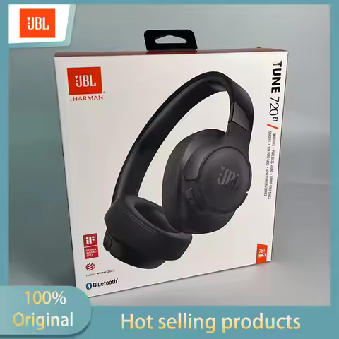 JBL Tune 720BT Wireless Over-Ear Headphones, Bluetooth 5.3, 76H Battery, Pure Bass Sound, Foldable &
