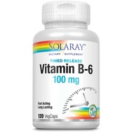 SOLARAY B-6 TSTR Supplement, 100mg | 120 Count