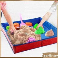 [PerfkMY] Kid Sandbox Tray Foldable Kids Sand Tray Easy to Carry Easy to Clean Thickened Large Space
