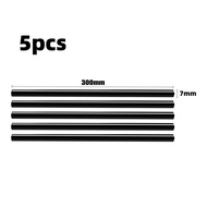 5ชิ้น/ชุด กาวแท่งร้อน ความยาว300MM 7MM/11MM สีดำ วัสดุเรซิ่น สำหรับติดไม้ พลาสติก ประดิษฐ์
