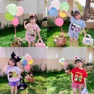 Set Bộ LABUBU Kẻ KaRo CHO BÉ GÁI Kute In 5D SeZi 10-55kg