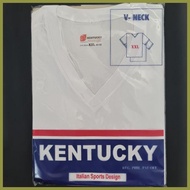 ◄ ۞ ♙ Kentucky White Tshirt V-Neck for Adult