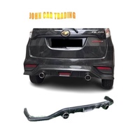 Ready Stock Perodua Alza 2018 Drive 68 PU Rear Skirt BodyKit Alza Skirt Belakang With 2pc Exhaust Re