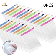 5/10 Pcs Portable Mesh Foam Cleaning Bag/ Hangable Handmade Soap Foam Net/ Soft Rich Delicate Bubble
