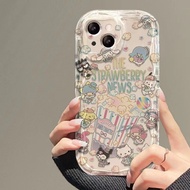 Hold Popcorn Sanrio Suitable for iPhone15promax Soft Apple 13/12 Phone Case Female 8p/16 Apple 14, A