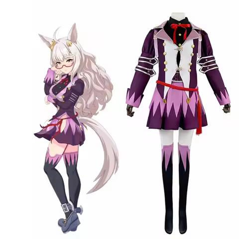 Unisex Anime Cos Umamusume Biwa Hayahide Cosplay Costumes Halloween Christmas Party Sets Uniform Sui