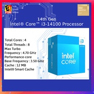 INTEL PROCESSOR CORE I3-14100 (4CORES, 8THREADS, 12M CACHE, UP TO 4.70 GHz) DESKTOP PROCESSOR