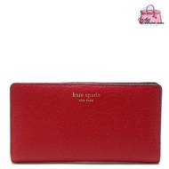 (CHAT BEFORE PURCHASE)NEW AUTHENTIC INSTOCK KATE SPADE MADISON LARGE SLIM BIFOLD WALLET KC579 RED