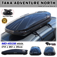 TAKA MD-450B [XL Size] 450L Car Roof Box [Explorer Series] [Glossy Black] Cargo Roofbox