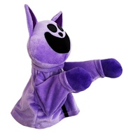 Smiling Critters Animal Hand Puppets Purple Cat Puppets for Kids Skin Friendly Stuffed Hand Puppet Animal Toy for Girls Boys Children playsg