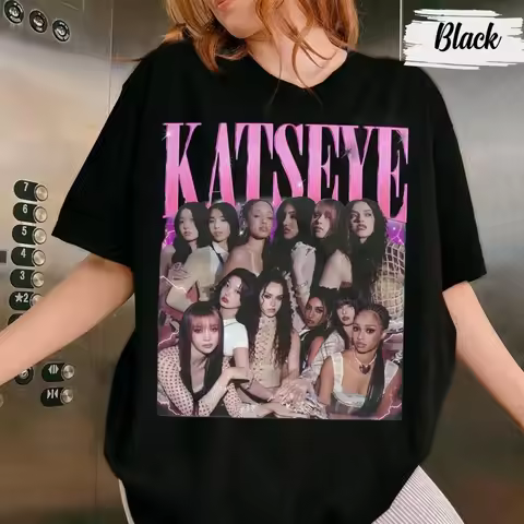 Katseye Lollapalooza 2025 Exclusive reprint T-Shirt