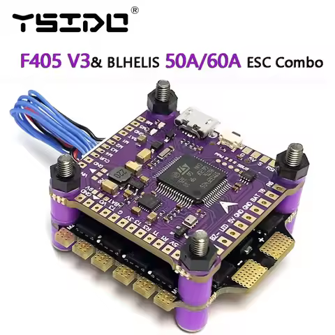 F405 V3 3-6S 30X30 FC&BLHELIS 50A 60A ESC FPV Stack BMP280 F405 Flight Controller 4in1 ESC for RC FP