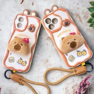 Capybara Ear Case for OPPO A3x,A60,A79,A18,A38,8T,A78,A58,A98,A76,A96,A9,A57,A77s,A92,A95,A55,A95,A9