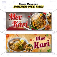 ✨READY DESIGN✨ BANNER MEE KARI - PENIAGA KEDAI / GERAI / MAKANAN (A1-AB007)
