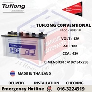 TUFLONG CONVENTIONAL N100 | 95E41R AUTOMOTIVE CAR BATTERY