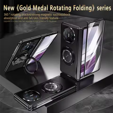 For Huawei Mate X5 X3 Luxury Matte Solid Color 360° Rotating Bracket For Huawei Mate X5 X3 Shockproo
