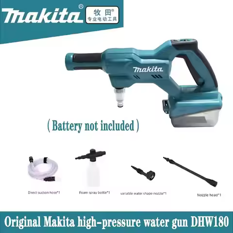 2026 new model Makita DHW180 Battery High Pressure Washer 18V Cordless Portable Cleaning Device High