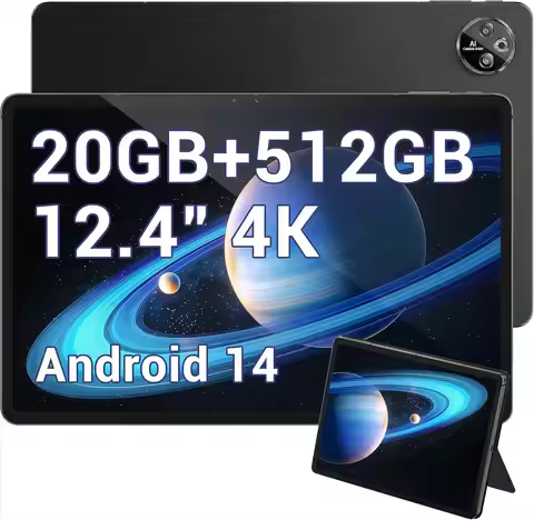 DOOGEE T30 MAX Android14 Gaming Tablet,12.4" 20GB+512GB/2TB,10800mAh/33W,50MP+20MP,Helio G99 Octa Co