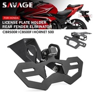 SAV License Plate Holder For HONDA CB500F CBR500R 2016-2024 Motorcycle Tail Tidy Frame Fender Elimin