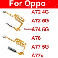 guo- Fingerprint Sensor Flex Cable For OPPO A72 A74 A76 A77 A77S 4G 5G Touch Power Button Finger Pri
