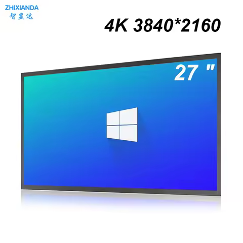 27 Inch FHD 4K 3840*2160 Capacitive Touch Industrial Monitor Metal Case VESA Panel Wall Mount LCD Di