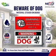 Beware of Dog Sign | Sticker on Board