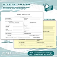 Salary/Pay Slip Form Pad – 100 Sheets for Employee Payroll & HR Records