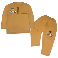 Baju Anak Kiano Celana Panjang Gambar model tayo Set Usia 1-5 Tahun