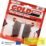 Kampas Rem Belakang Honda XL XLR 250 300 NX4 Falcon GOLDfren 003 F0114