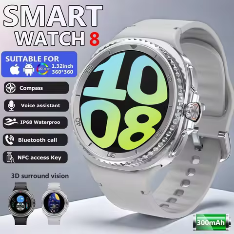 Korean DT Watch 8 Ultra Smart Watch GPS Track TWS Earphones Connection Watches Bluetooth Call Sport 