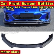 BRZ GR86 Front Bumper Lip Matte Black Front Bumper Spoiler Apron DC Style For Subaru BRZ Toyota GR86
