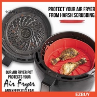 [EY] Air-Fryer Pot Food Grade Heat-resistant Silicone No More Harsh Cleaning Air Fryers Basket for Kitchen