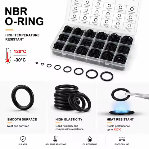 1200 Pieces of CS 1.5/2.4/3.1 Mm Outer Diameter 6-28 Mm O-ring Kit Waterproof and Oil Resistant Seal