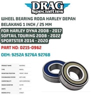 Harley Wheel Bearing Kit Front Rear 1 Inch 25 Mm/ For Harley Dyna 2008 - 2017 Softail Touring 2008 -