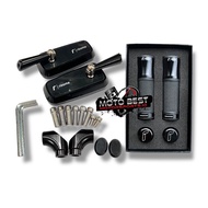 Rizoma H2C Model Mirror + Rizoma CNC Universal Motorcycle Handgrip