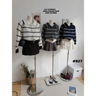 Wooden Button Polo Cardigan