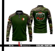 Baju shooter wangki tangan panjang/Baju Perbakin tangan panjang/Baju Perbakin kerah wangki/Jersey Pe