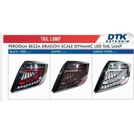 BEZZA DRAGON SCALE V6 TAIL LAMP 2016-2025 LATEST ALBINO SMOKE RED BLACK