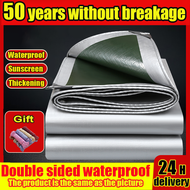 【50 year is no bad】Thickened tarpaulin trapal waterproof lona trapal makapal sunproof heavy duty tar