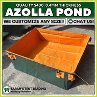 ➼ ✼ ✥ ✬ 3x2x1ft AZOLLA POND/BED HEAVY DUTY TRAPAL S400 RUBBERIZED TOLDA LONA TRAPAL