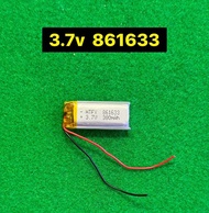 แบตเตอรี่3.7v 380mah 861633(ก้อนหนา)