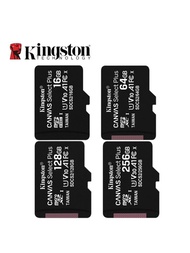 Kingston記憶卡128gb 32gb Sdcs2 Tf 64gb 256gb Sdcs2 微型sd卡,讀取速度100mb/s,10級閃存卡sd